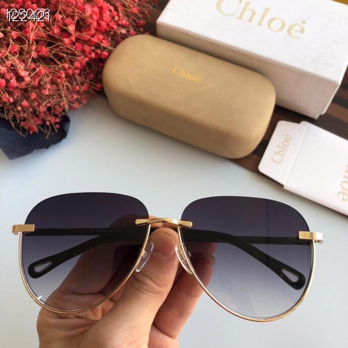 CHLOE克洛伊 2019新款 無框設計 鑽石切邊 明星範 時尚爆款墨鏡  lly1124